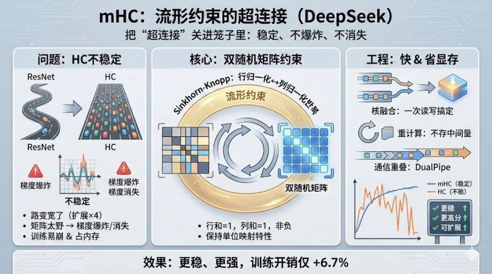 下一代模型呼之欲出？！DeepSeek的新年礼物mHC是个啥？