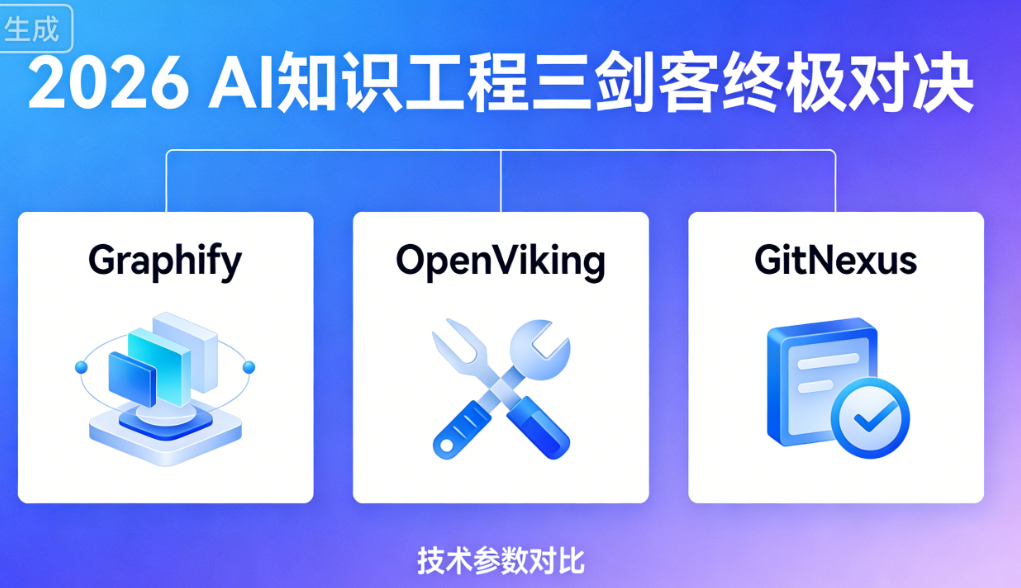 2026 AI知识工程三剑客终极对决：Graphify vs OpenViking vs GitNexus 